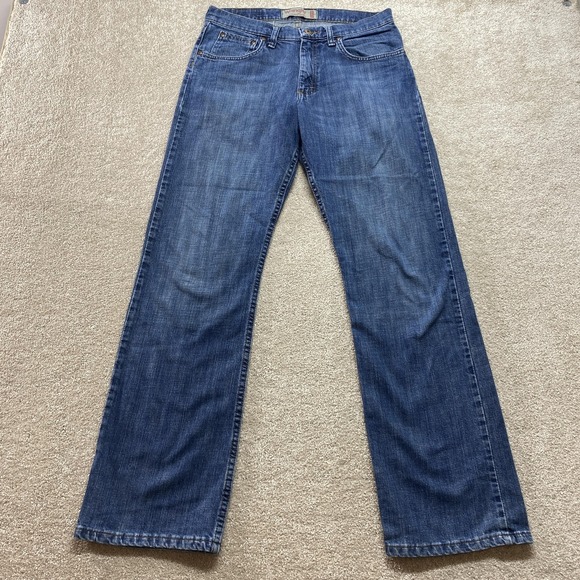 Wrangler Jeans Mens 33x30 Medium Wash Relaxed Boot Flex Stretch Denim Bootcut - Picture 1 of 11
